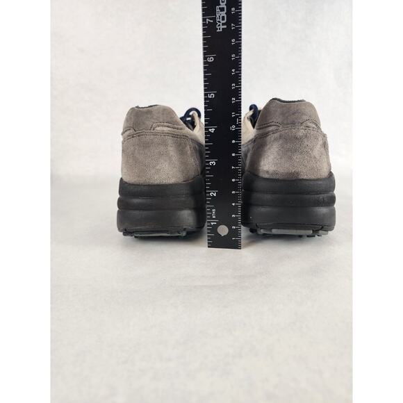 Oregon Mudders AL420 Mens 7 Grey Suede Golf Shoes with Spikes - Picture 6 of 12